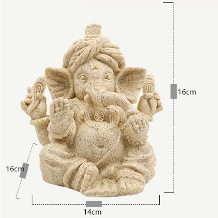 Elephant 27-16cm VILEAD песчаник Индийский Слон Ганеш Бог Статуя религиозный индуистский Слон-голова фэншуй Будда скульптура домашний Декор ремесла - Цвет: Elephant 27-16cm