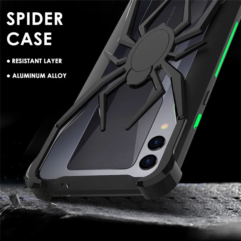 R-just Spide чехол для Black Shark 2 металл защита от падения поглощающие вибрацию тонкий бампер для Black Shark Helo