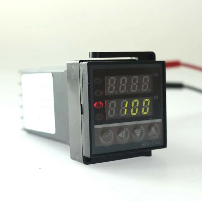 Двойной цифровой PID температура контроллер REX C100 термостат В 240 100 AC с термопарой K