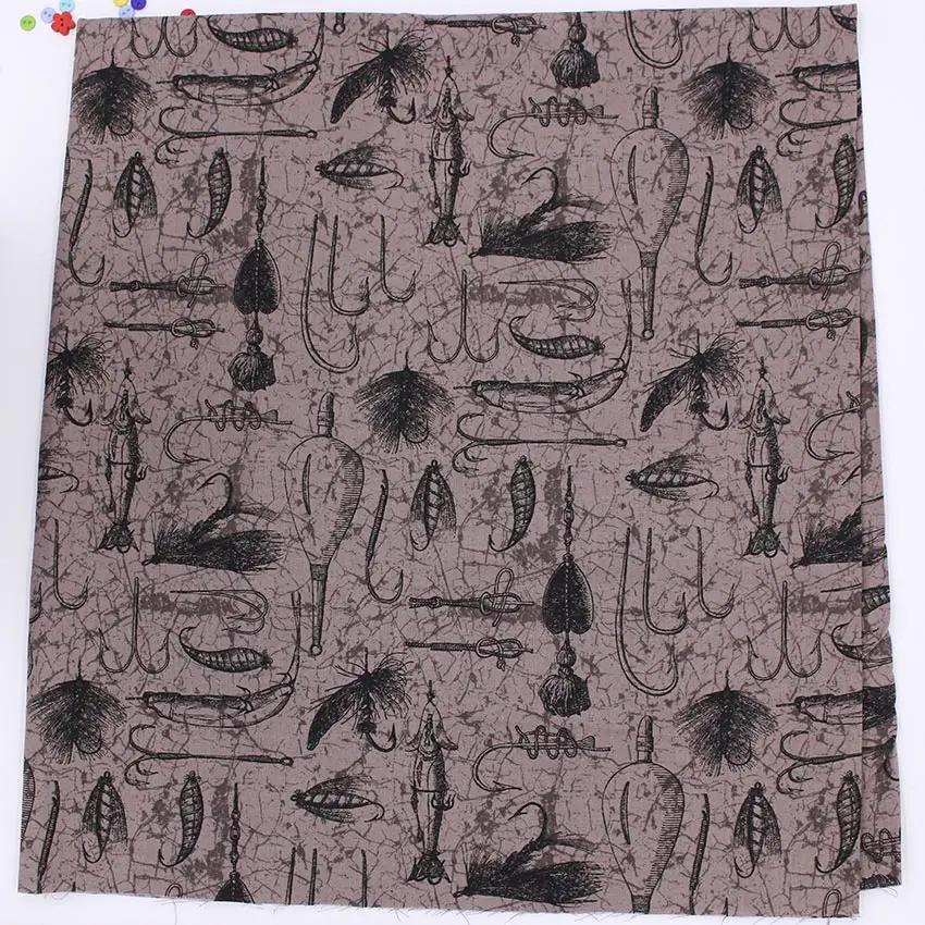 Рыболовная приманка рыболовный крючок ткань с принтом для морской рыбалки