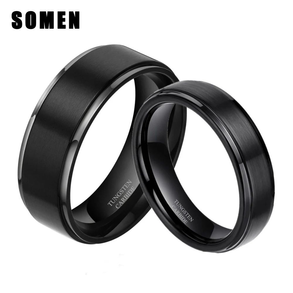 2Pcs New Classic Design Mens Womens Couple Tungsten Carbide Rings Wedding Band Engagement Set | Украшения и аксессуары