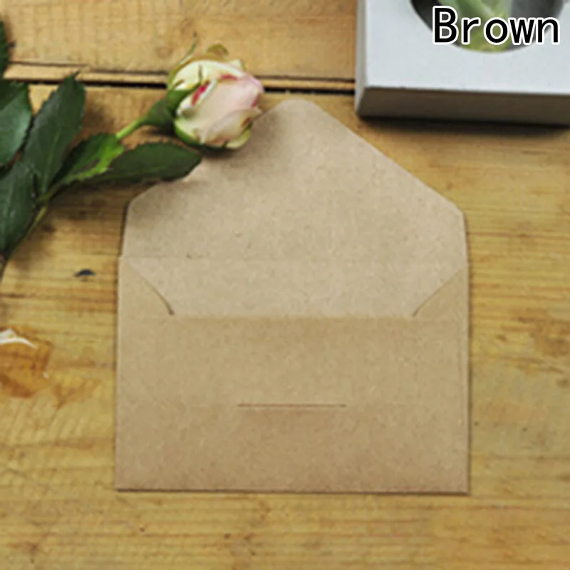 20pcs/lot Black White Craft Paper Envelopes Vintage European Style Envelope For Card Scrapbooking Gift |