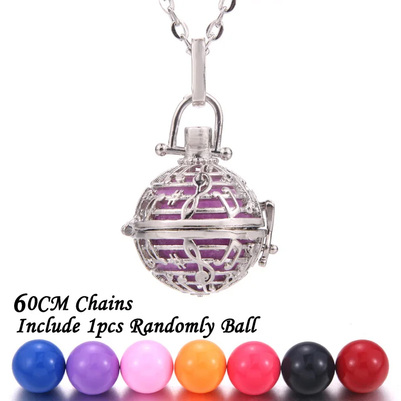 Ожерелье для беременных винтажное с музыкальным медальоном ароматерапии