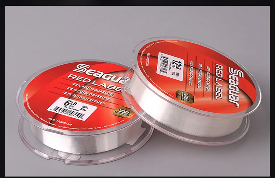 Оригинальная леска SEAGUAR RED LABEL 6LB-12LB Фторуглеродные Лески 229 м/183 м
