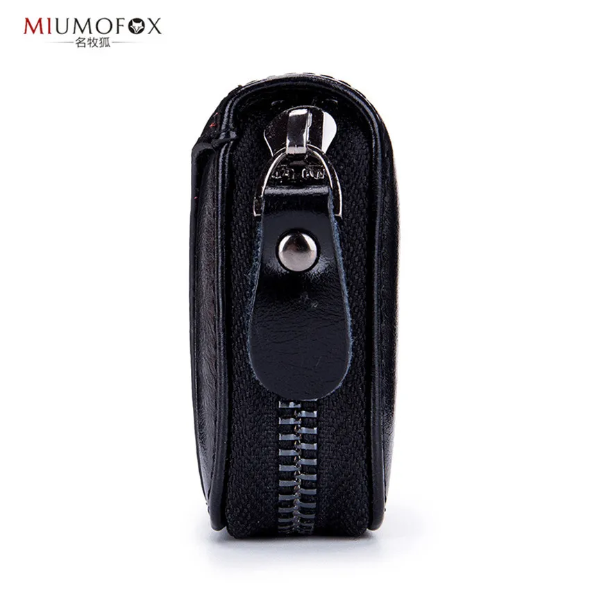 

Leather Women Men ID Card Holder Key Wallet Credit Card & Id Holders Case Holder Business Card Holder Protector Organizer W125