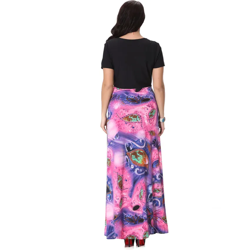 Женское платье с цветочным принтом Boho Vestido Largo Длинное Элегантное Вечернее