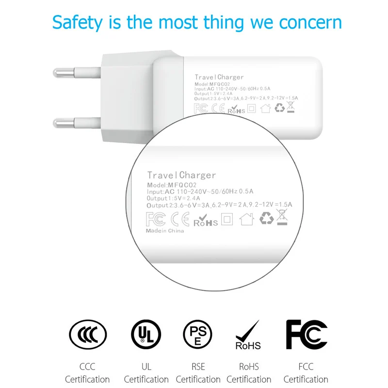 Зарядное устройство Qualcomm Quick Charge 3 0 с двумя usb портами Быстрая зарядка для