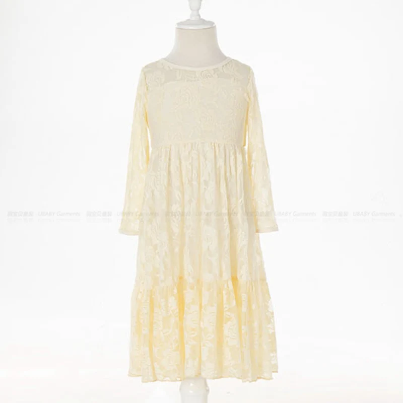 Детское платье с длинным рукавом на возраст 2-12 лет | Детская одежда и обувь