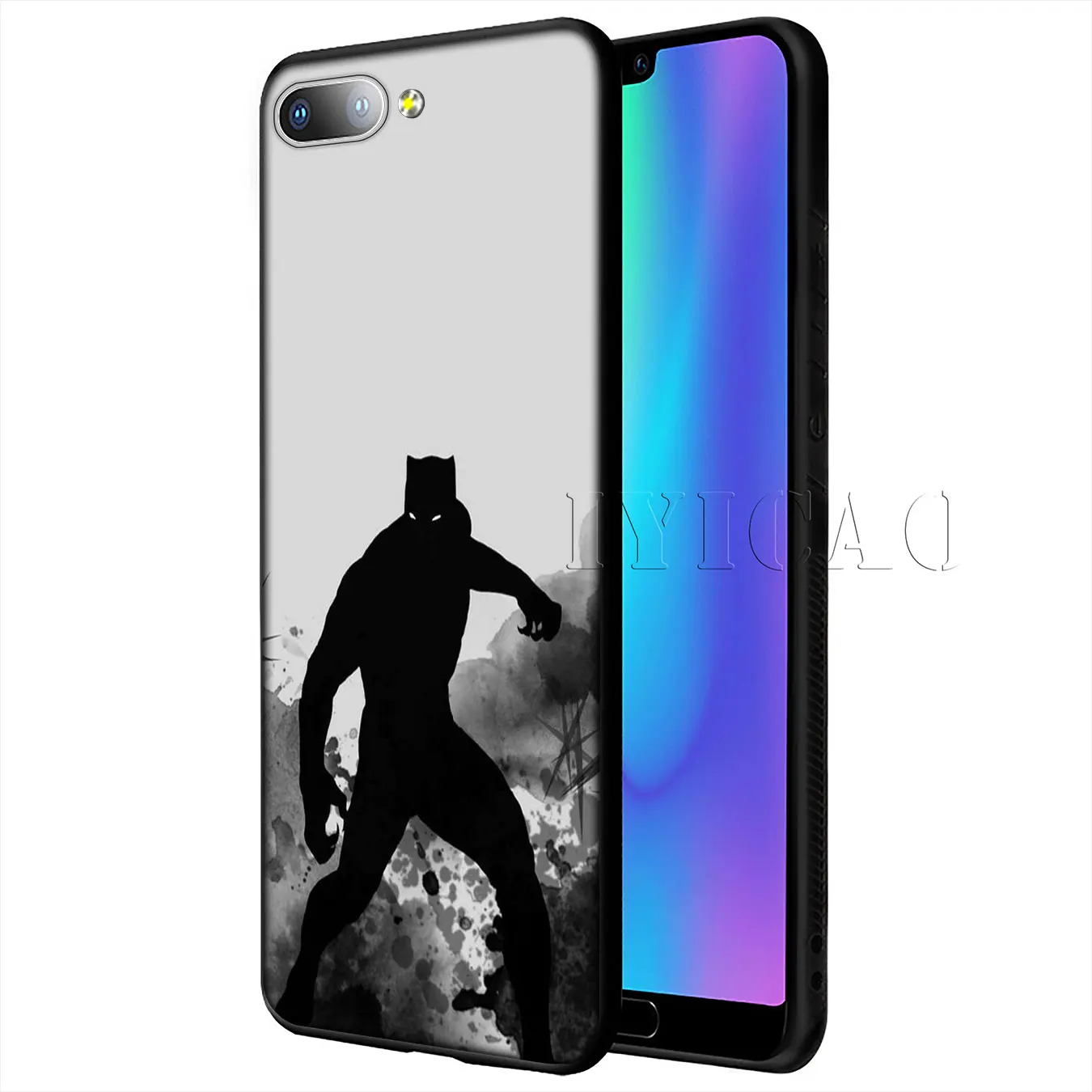 IYICAO Мстители Marvel Черная пантера мягкий чехол для Huawei Y9 Y7 Y6 Prime 2019 Honor 20 8C 8X 8 9 9X 10 Lite 7C