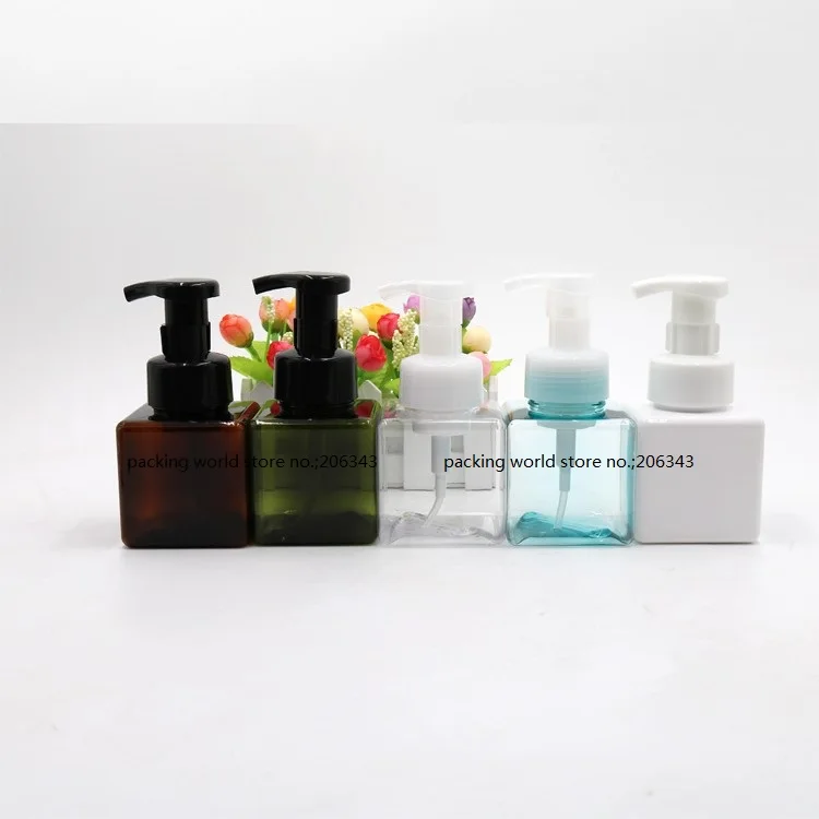 Пластиковая бутылка из ПЭТ квадратной формы с пенообразователем 250 мл|bottle scrap|bottles