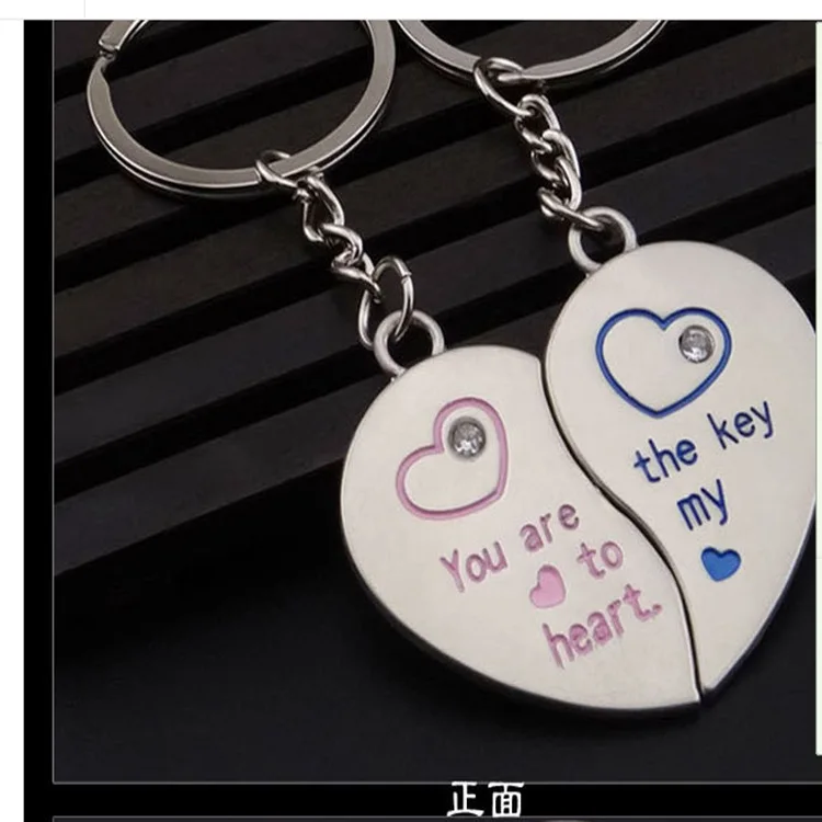 Бесплатная доставка! Оптовая продажа! 100 шт./лот! Одна пара брелоков Вы ключ к