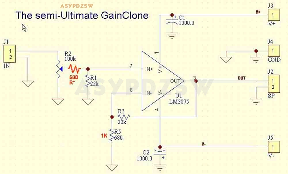 Готовый стерео усилитель мощности LM3875TF на базе GAINCLONE с защитой