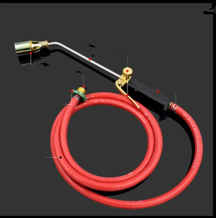 Двойной переключатель сжиженного нефтяного газа факел пистолет паяльная