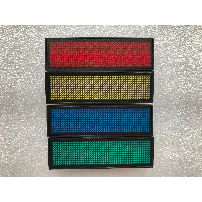 HD NT44 белый/красный/синий/зеленый цвет (Led) Личные Жетоны 44x11 Pixel C USB Перезаряжаемые