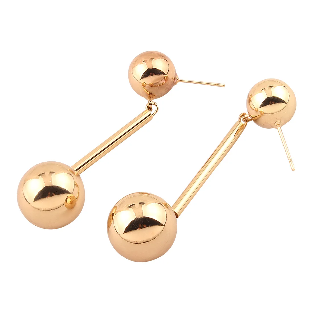 MYDANER New Gold Color Ball Beads Dangle Earrings for Women Boho Fashion Jewelry Long Tassel Lady Gift Wholesale | Украшения и