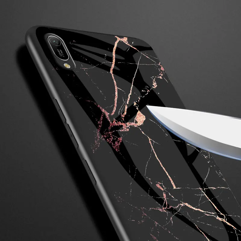 Роскошный Мраморный чехол из закаленного стекла для телефона iPhone X XR XS MAX 7 8 6 6s Plus s