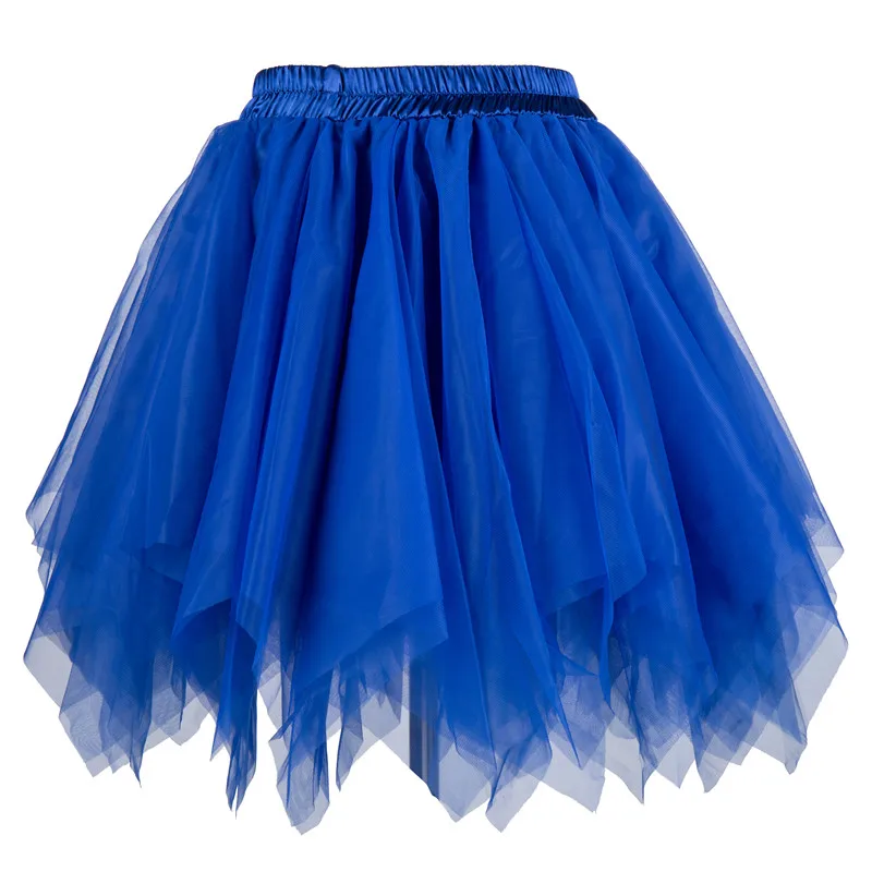 Готическая красная фатиновая многослойная мини-юбка-пачка женская сексуальная