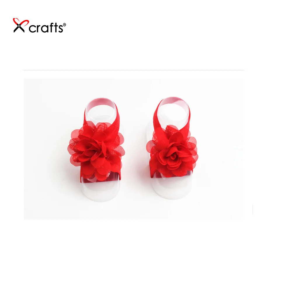 PPCrafts 5Pcs/lot New Children Chiffon Headband + Foot Flower Set / Baby Feet Barefoot Sandals AH068 | Детская одежда и обувь