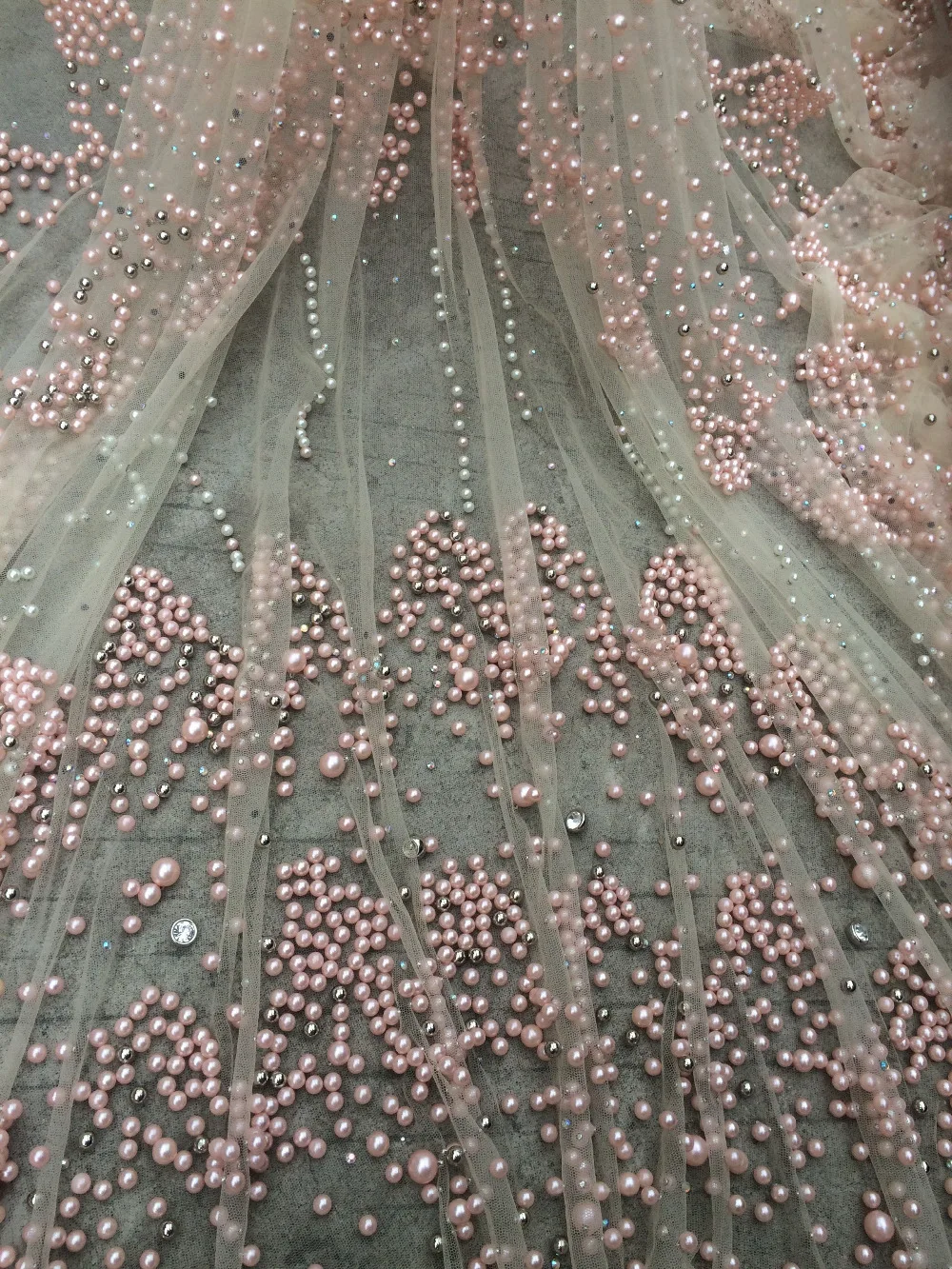 Вышивка дизайнерские блестящие бусины/жемчужины высококачественный Розовый