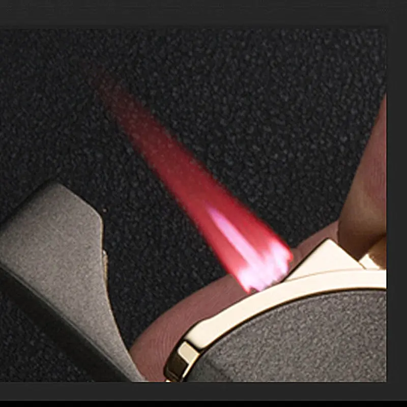 Новая турбо струйная Зажигалка компактная Бутановая металлическая зажигалка