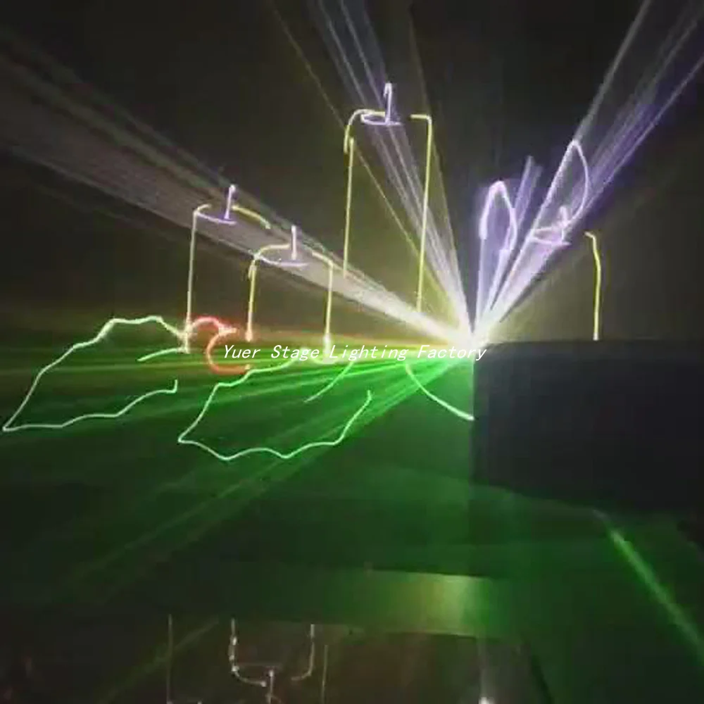 1W RGB Full Color Dolphin Laser Lights Stage Light Professional Club Dancing Show System Disco Party DMX512 | Освещение