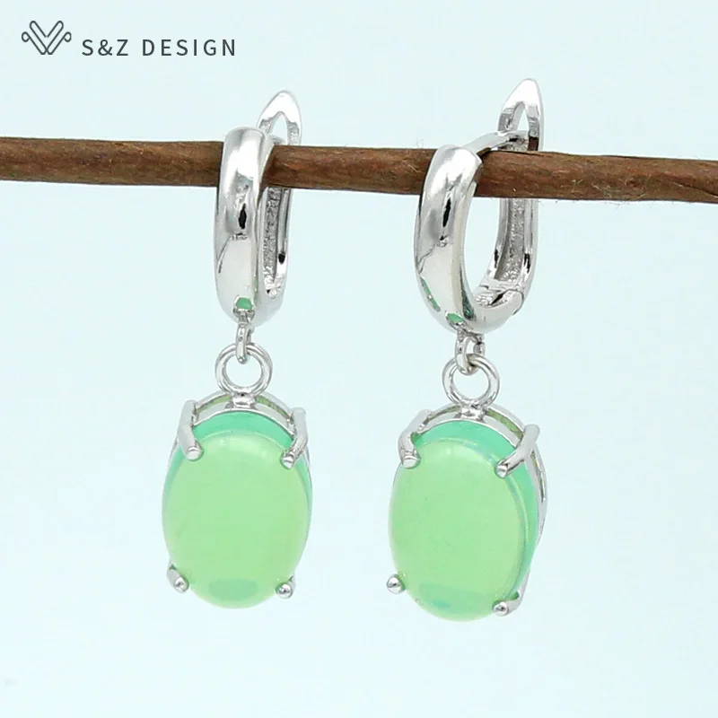 Серьги подвески S & Z женские из розового золота 585 пробы в японском/Корейском