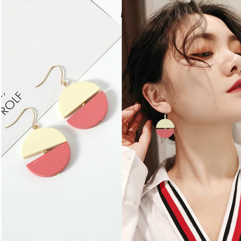 2018 новые ювелирные изделия модные темпераментные простые двухцветные мозаичные