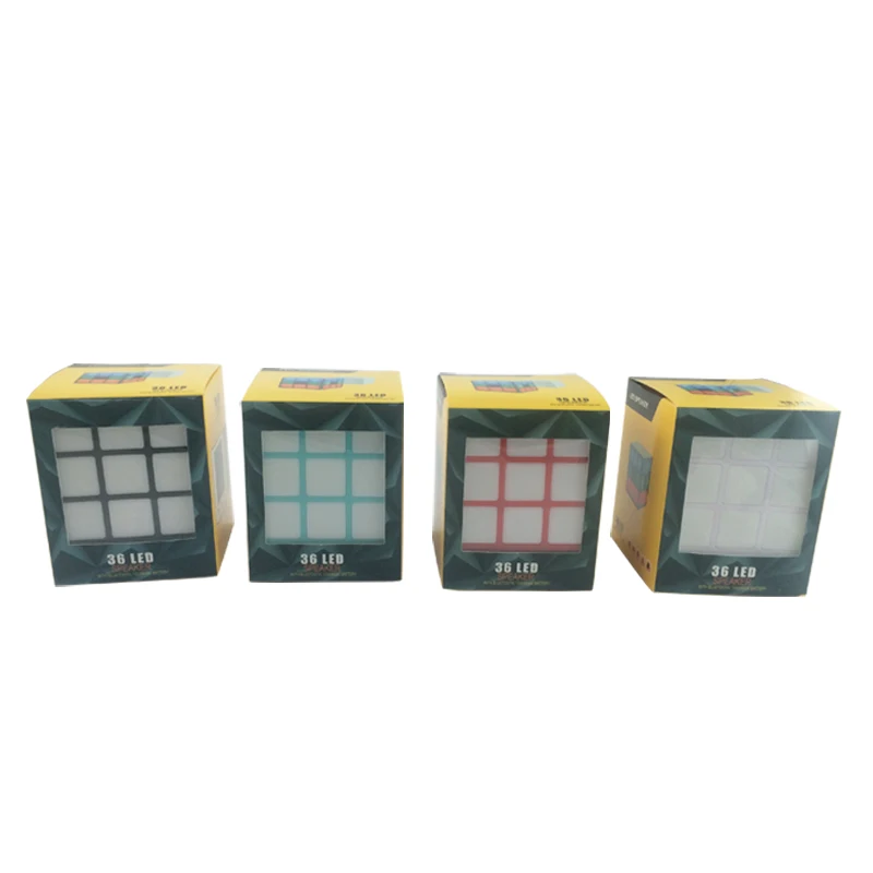 Новый Bluetooth динамик в виде Куба Rubik креативный Красочный светодиодный мини