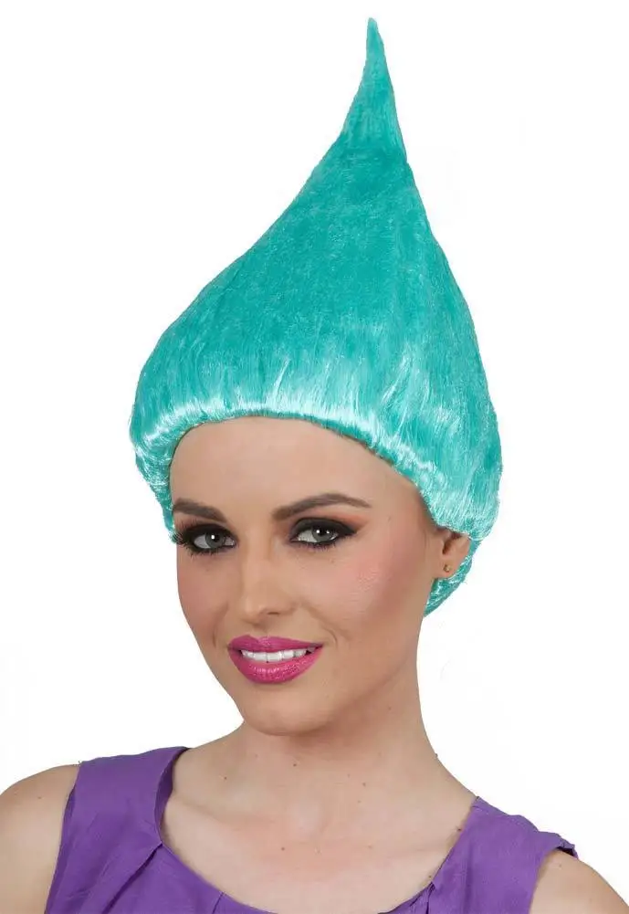 Trolls Poppy Wig For Kids 36cm Children Cosplay Party Supplies IN STOCK 9 color | Shower Caps