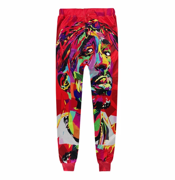 Мужские повседневные штаны хип хоп выражение смайлики Штаны и 3D цифровой брюки с