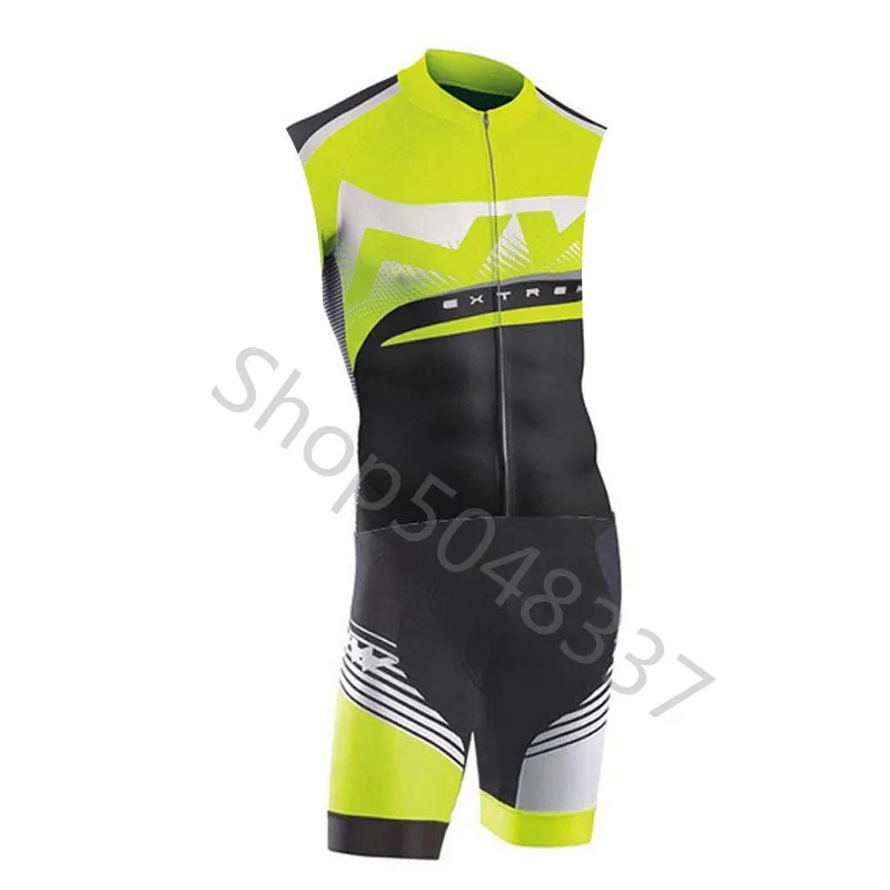 21 NW триатлон костюм для велоспорта Skinsuit Быстросохнущий без рукавов Велоспорт Джерси Мужская велосипедная Одежда Майо ciclismo hombre - Цвет: 21