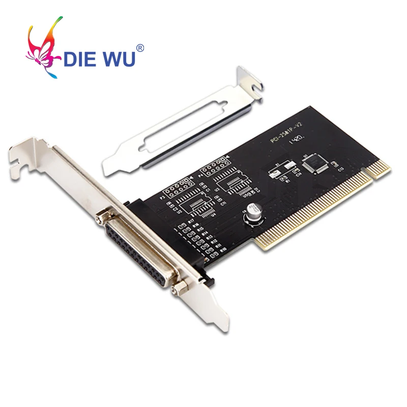 DIEWU PCI параллельный порт Расширительная карта адаптер к параллельному 25pin DB25