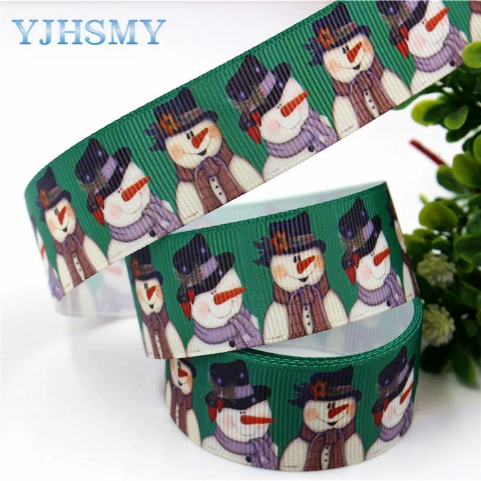 YJHSMY D-17720-854, 25 мм 10 ярдов Рождество мультфильм ленты теплопередачи печати сетки Свадебные аксессуары своими руками материалы - Цвет: D-17720-860