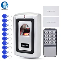 obo fingerprint lock metal access control system biometric rfid access controller door opener rainproof cover standalone wg26