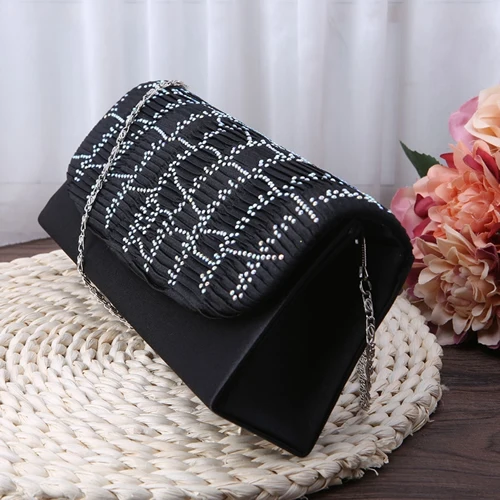 3TJ00343 black Модная женская сумочка, стразы, вечерняя сумочка, клатч, свадебный кошелек, кошелек - Цвет: 3TJ00343 black