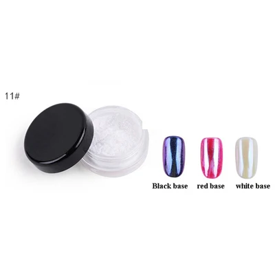 nail art glitter 11 Блестки для ногтей, художественная пудра, зеркальный блеск, пигмент, пудра, 1 г, пыль, украшения для ногтей, голографическая Хромовая, для маникюра - Цвет: nail art glitter 11