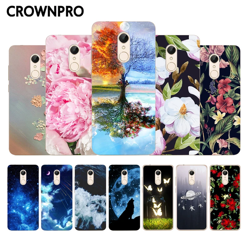 CROWNPRO для Xiaomi Redmi 5 Redmi5 силиконовый чехол Plus из ТПУ защитная задняя крышка|Бамперы| |