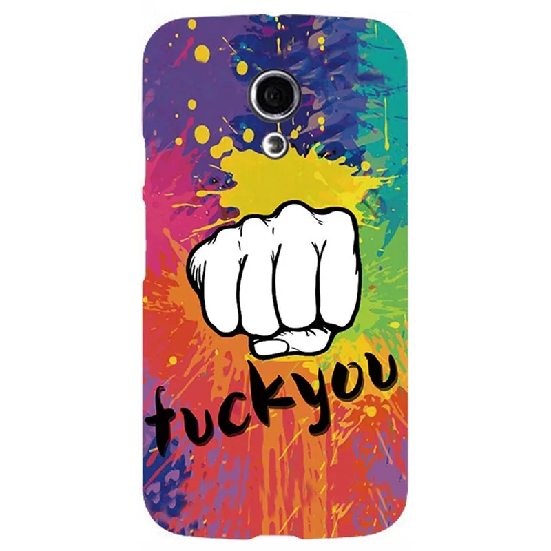 Y025 Модный Стильный чехол для телефона, чехол для Motorola Moto G2 XT1072 XT1078 XT107, жесткий пластиковый чехол для телефона с красочным рисунком - Цвет: Y025