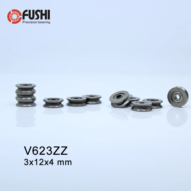 Высокоуглеродистая сталь V623ZZ (20 шт.) V канавка герметичный шариковый подшипник 623VV