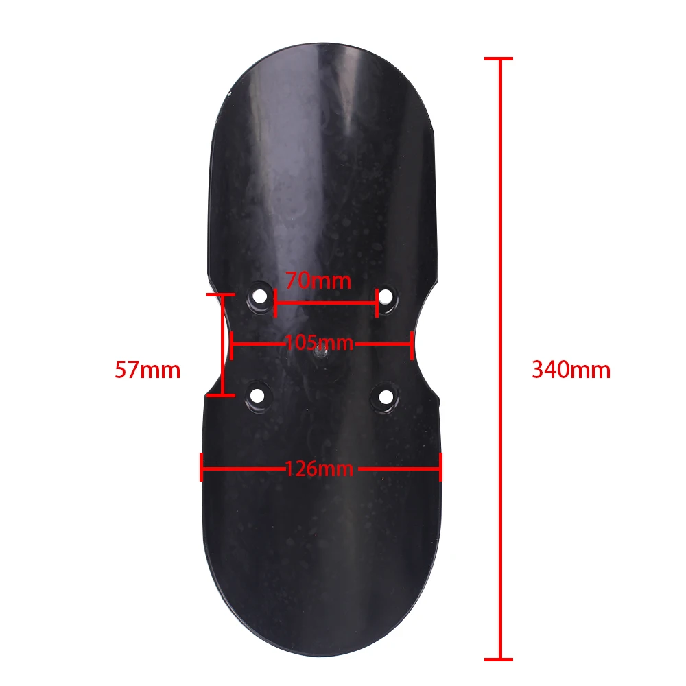 Короткое переднее крыло мотоцикла обтекатель брызговика черный поплавок для