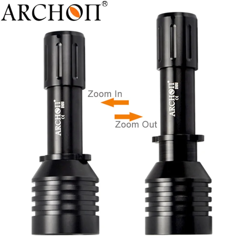 Дайвинг Охота фонарик ARCHON D10U W16U Масштабируемые Погружения свет подводные фонари