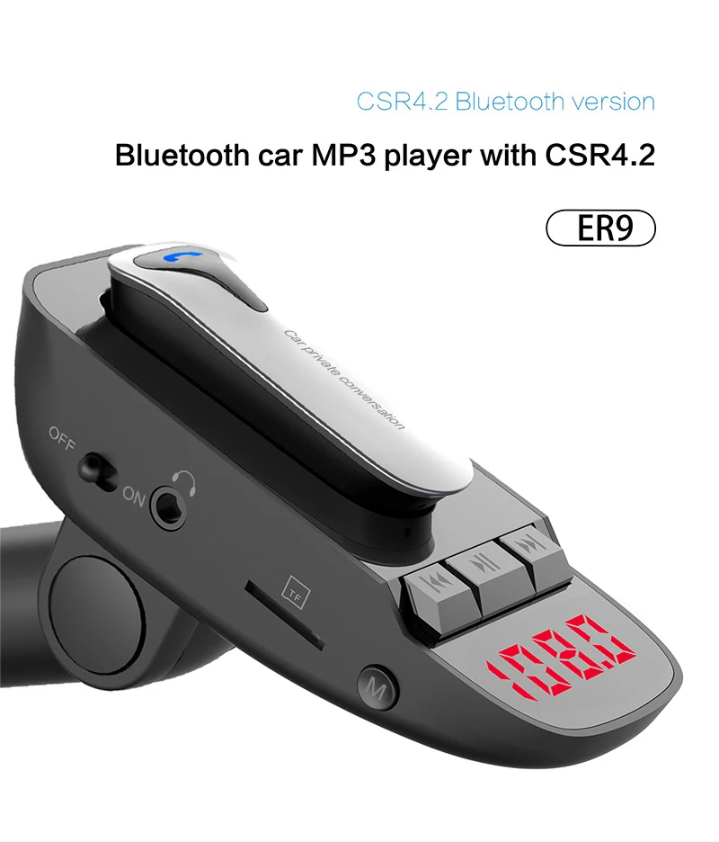 CDEN Автомобильный mp3 музыкальный плеер Bluetooth гарнитура Bluetooth автомобильный комплект fm-передатчик U диск/TF карта плеер автомобильное зарядное устройство мультимедийная игра