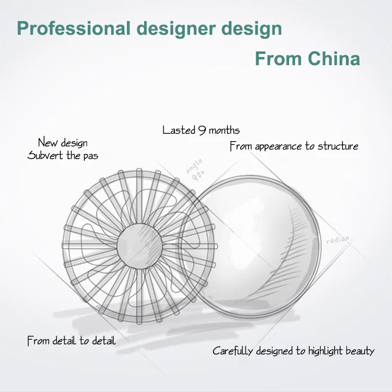 Новые Портативный перезаряжаемый мини usb стороны вентилятора для офиса или