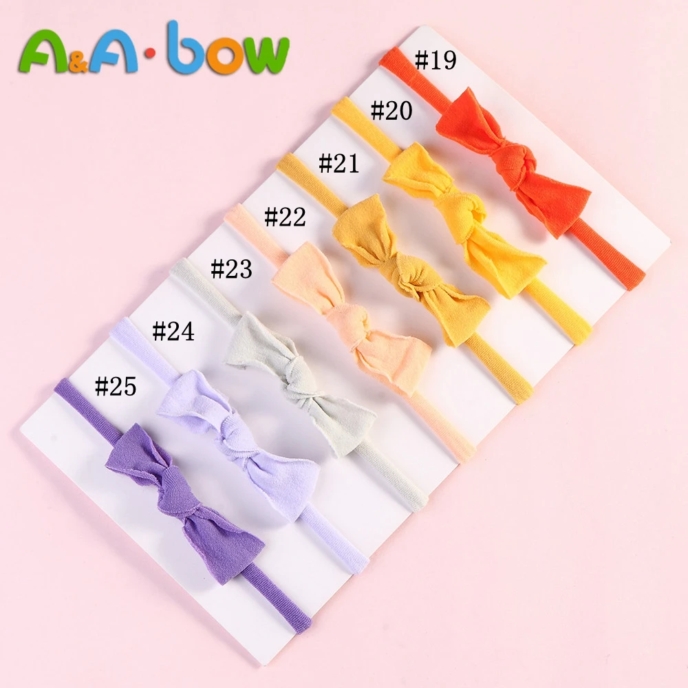 Diadema tiara el&aacute;stica hecha a mano con lazo para ni&ntilde;as, accesorios para el cabello para ni&ntilde;a peque&ntilde;a, 1 unidad-4