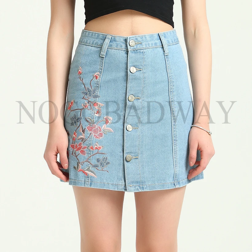 Женские джинсовые юбки размера плюс с высокой талией 2019 летняя стильная короткая