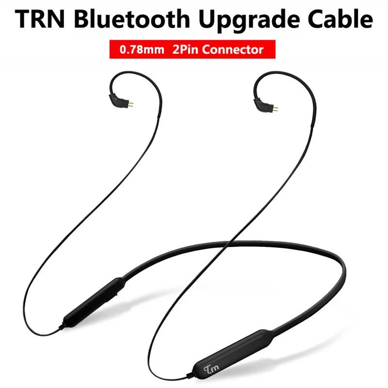 TRN 0.78mm 2PIN TRN/NICEHCK HB1 беспроводной Bluetooth кабель HIFI наушники MMCX/2Pin/IE80 разъем Поддержка APTX для TRN V80/IM1 AS10 NICEHCK EBX M6 - Цвет: TRN 0.78mm 2PIN