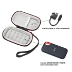 Новинка 2019, жесткий портативный чехол из ЭВА для SanDisk 250 ГБ500 Гб1 ТБИскусственный портативный SSD SDSSDE60, чехол для переноски