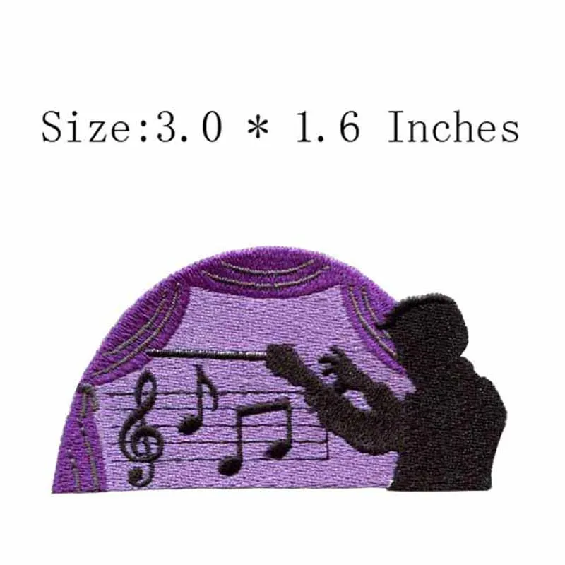Широкая вышивка для нашивок/игр пианино/музыки 3 0 дюйма | Дом и сад