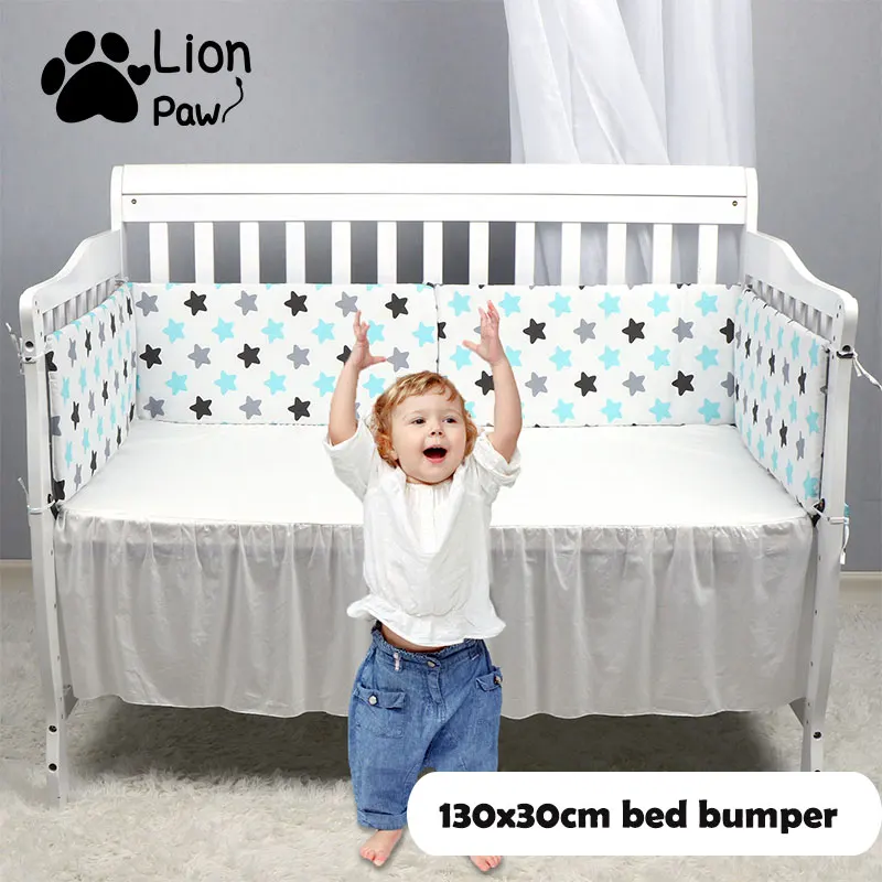 Детская кроватка LionPaw с боковым бампером детская кровать бампер 130*30 см