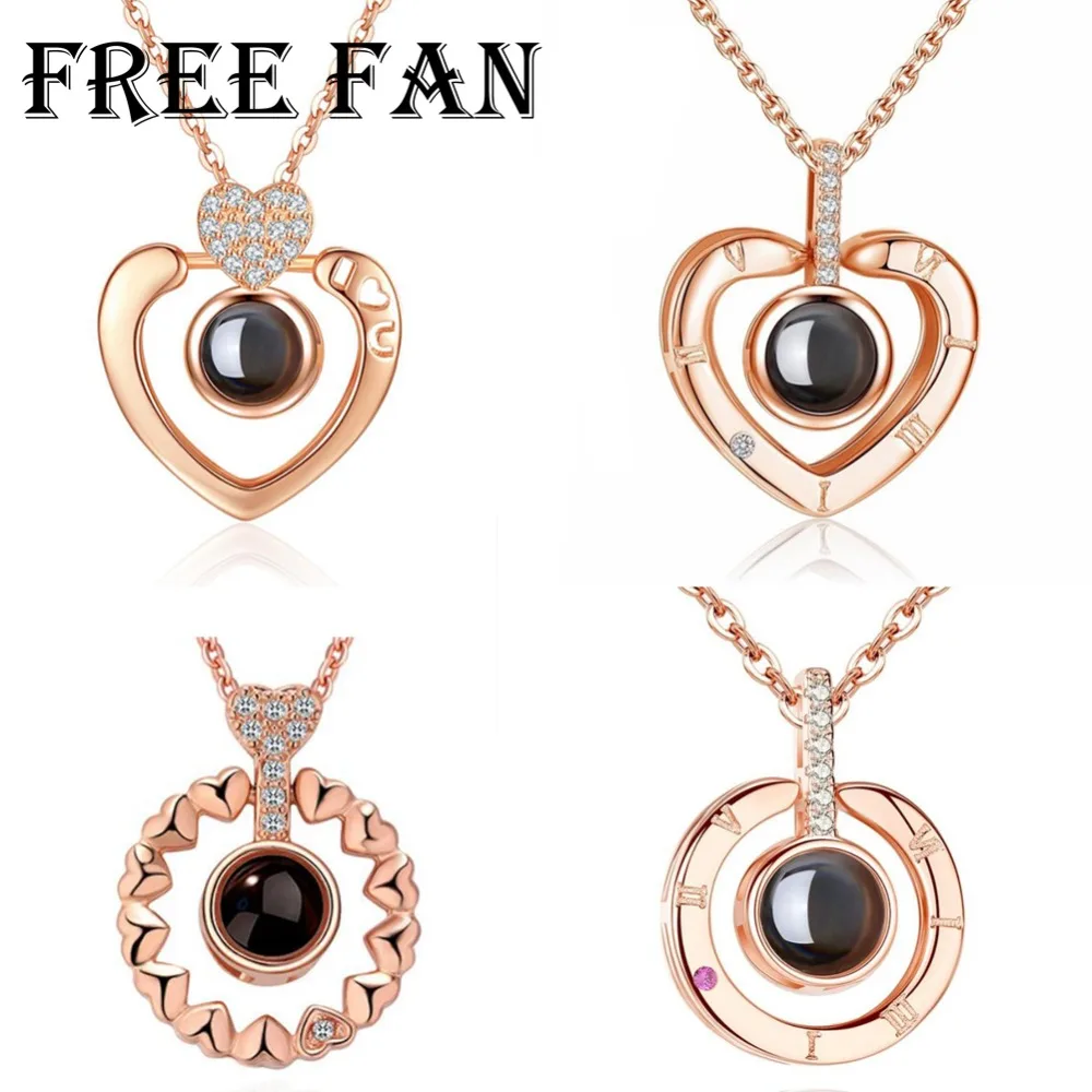 Бесплатная доставка новинка 2018 колье-чокер с проекцией на 100 языках Я люблю тебя